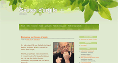 Desktop Screenshot of gestes-argile.com